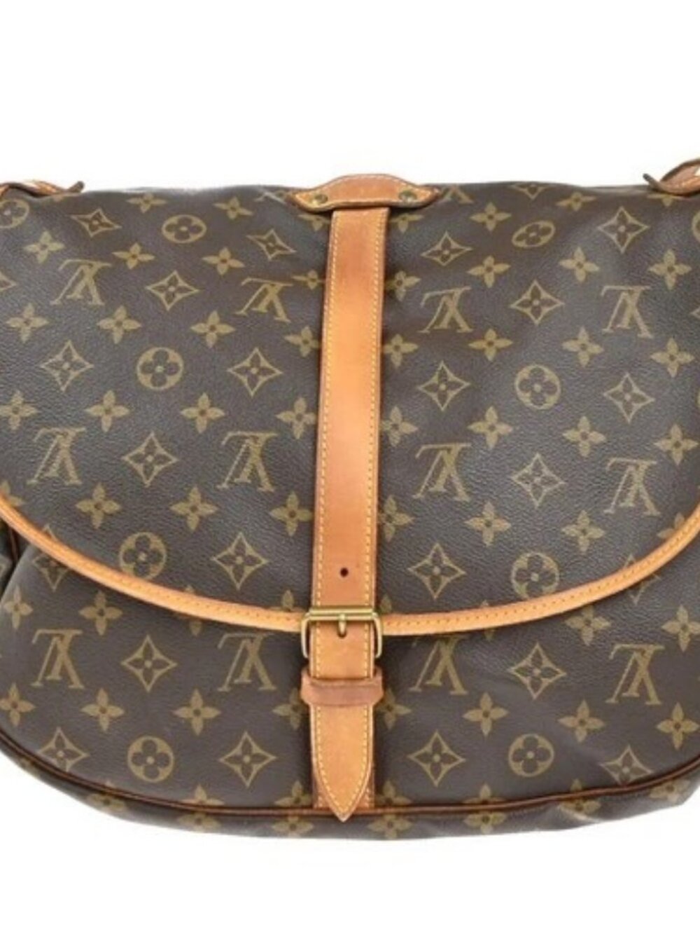 LOUIS VUITTON Saumur 35 Shoulder Bag Monogram Leather BN France M42254 87EG370 - Picture 3 of 15